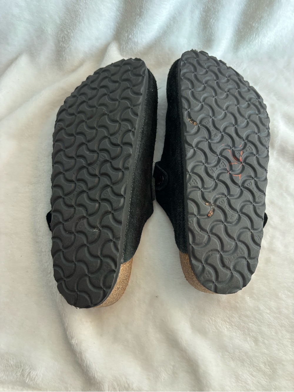 Birkenstock Boston Suede Clogs Black Size 39 / 8W 6M - Picture 9 of 16